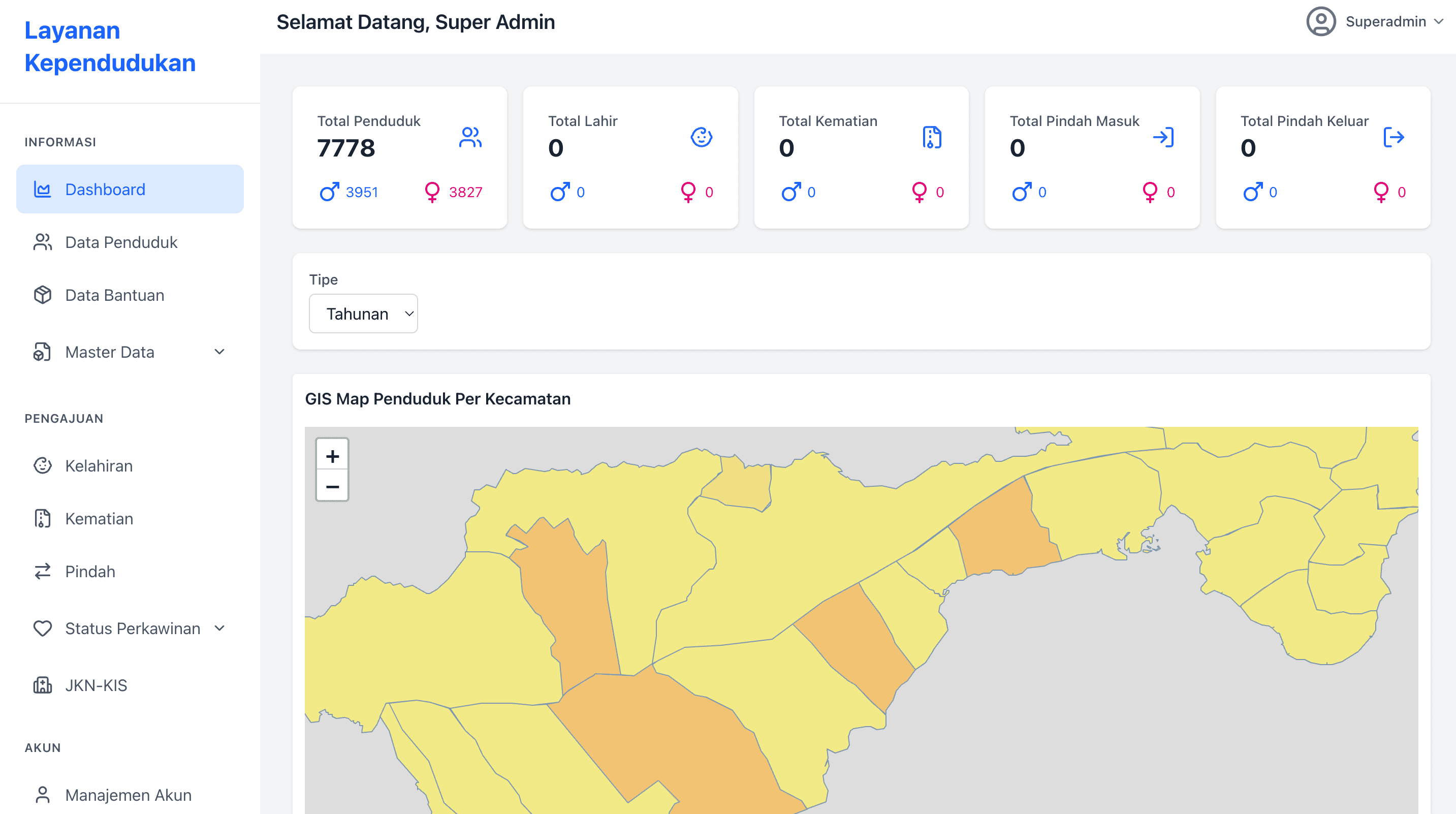 Banggai Dukcapil — Civil Registry Service Platform (Layanan Kependudukan)